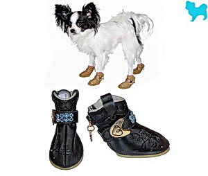 Rhinestone Cowdog botičky - černá