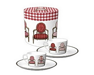 Capuccino set - Salon červená