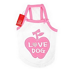 LOVE DOG TANK TOP NÁTĚLNÍK - růžová