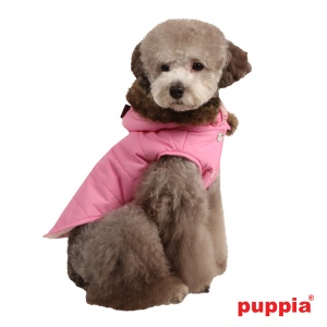 cody hood vest on dog pamd-vt026-pink4-600