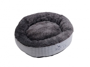 astana round grey bed