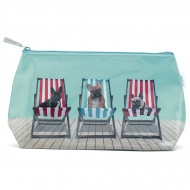 Deckchair dogs washbag DC4W