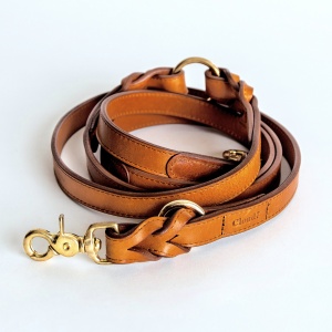 Cloud 7_Dog Leash Hyde Park Cognac_L