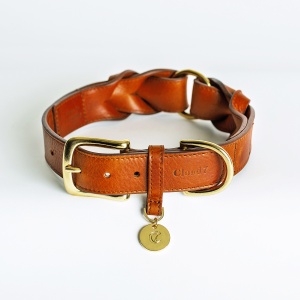 Cloud 7_Dog Collar Hyde Park Cognac_L