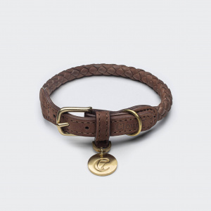 dog collar ravello brown